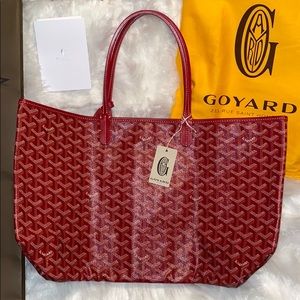 Goyard St. Louis PM Tote in Red ❤️